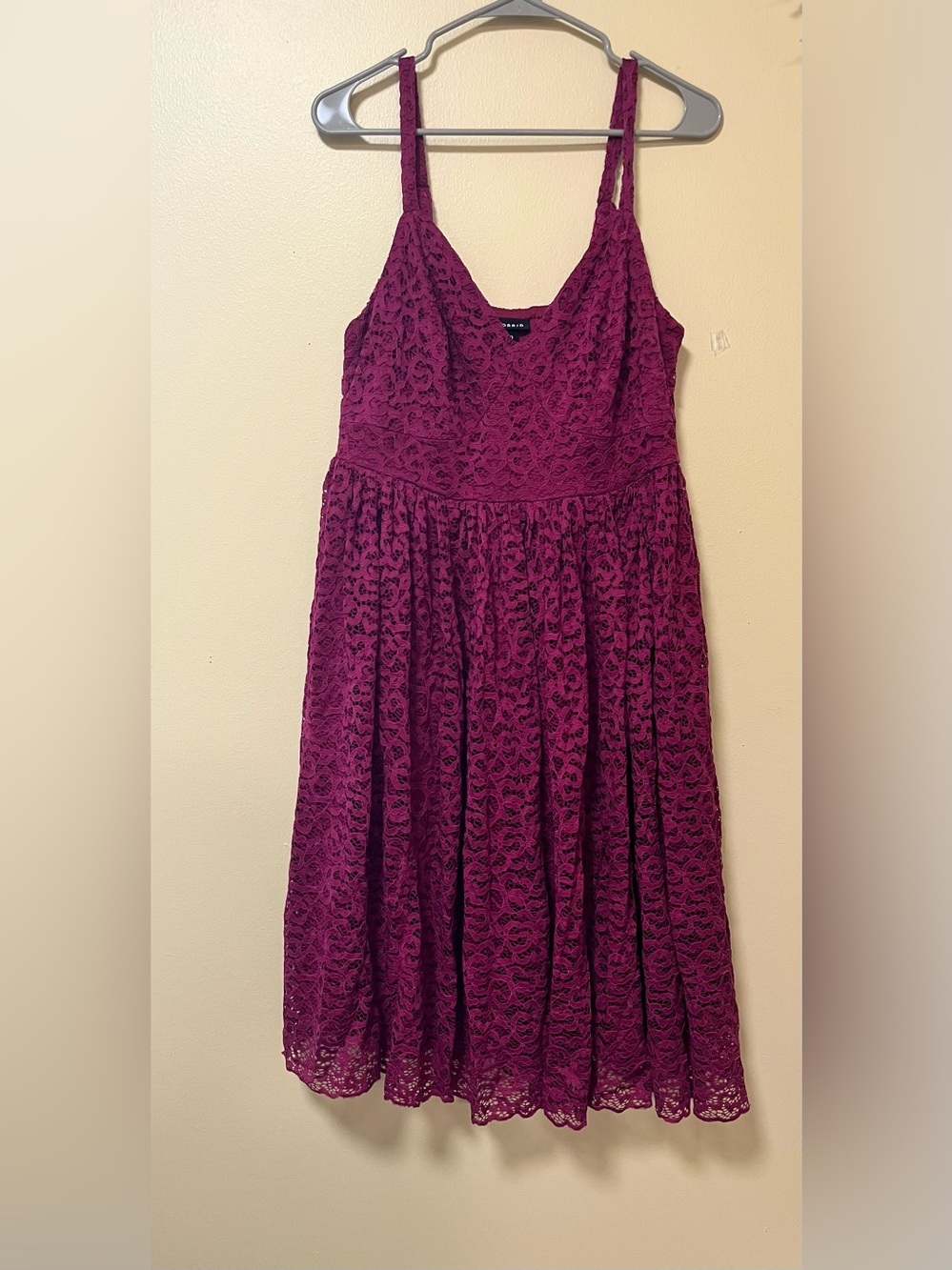 torrid Lace Midi Dress in Berry Plum NWOT